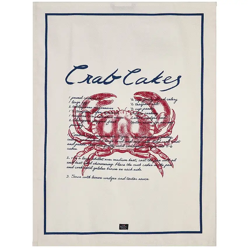Crab Cakes Geschirrtuch