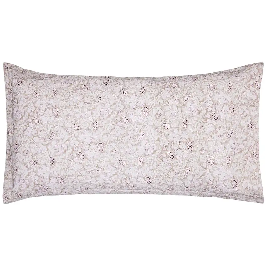 Fall Leaves Printed Kopfkissenbezug aus Baumwoll-Satin