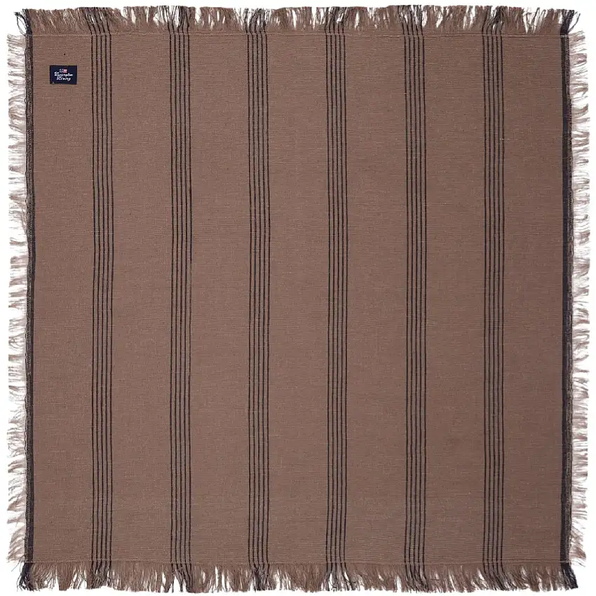 Striped Serviette mit Fransen