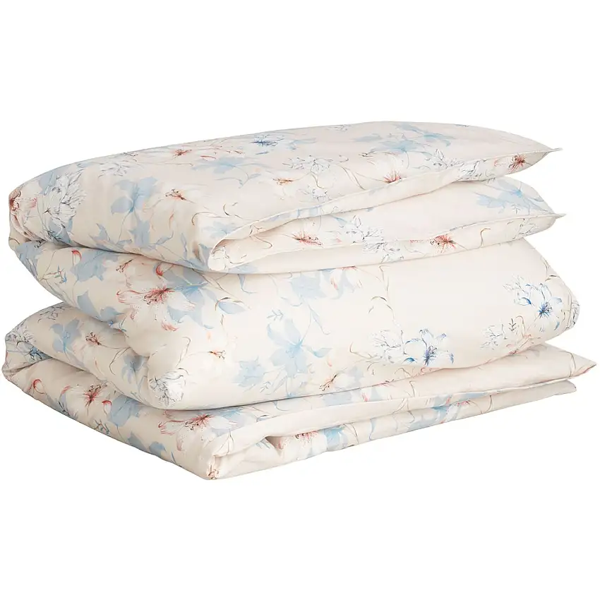 Housse de couette en coton à imprimé floral