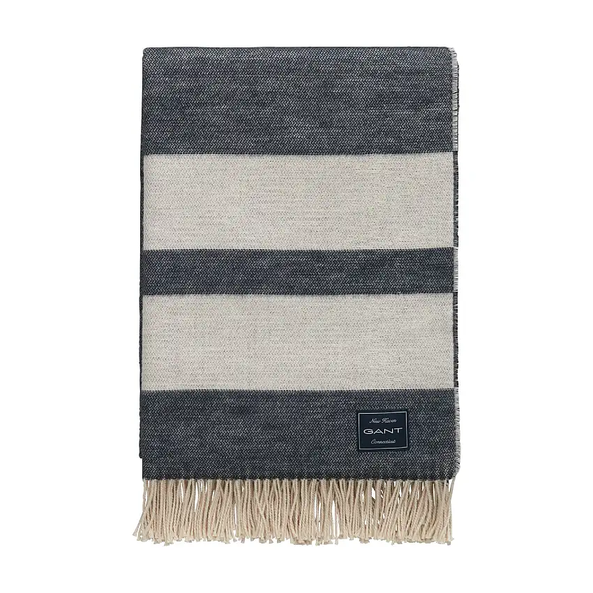 Couverture à rayures en coton
