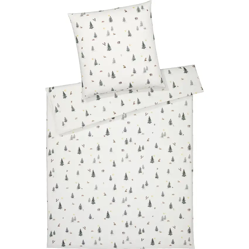 Winterwald Kopfkissenbezug aus Soft-Flanell