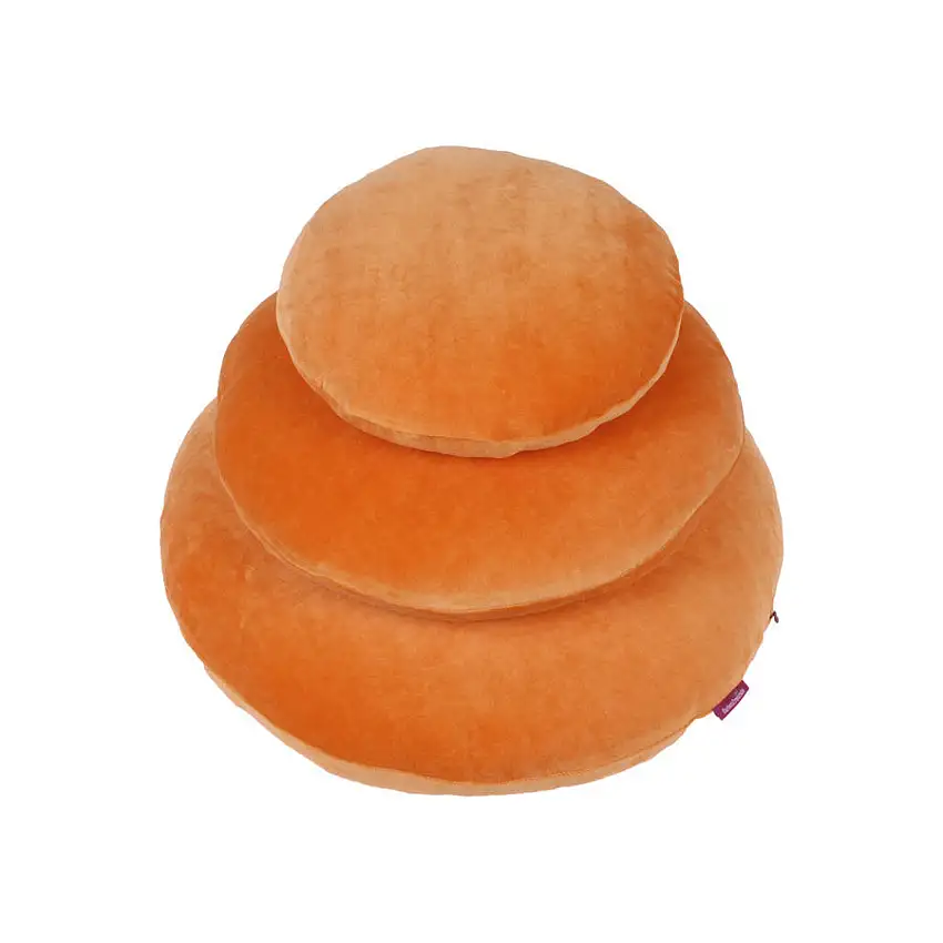 Housse de coussin ronde en tissu Nicky