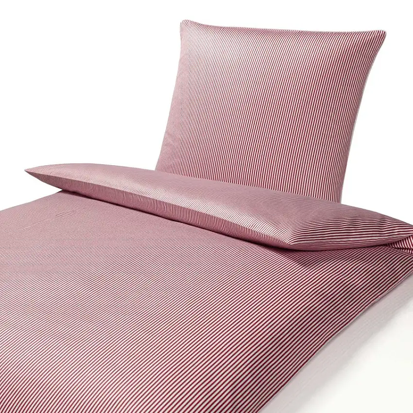 élégante parure de lit en satin à rayures de Hambourg