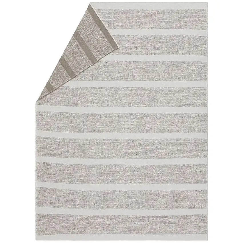 Couverture en coton à rayures structurées LUCA de