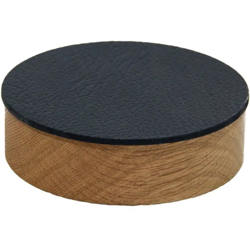 Boîte en bois et couvercle CIRCLE Boîte en bois de chêne taureau avec couvercle