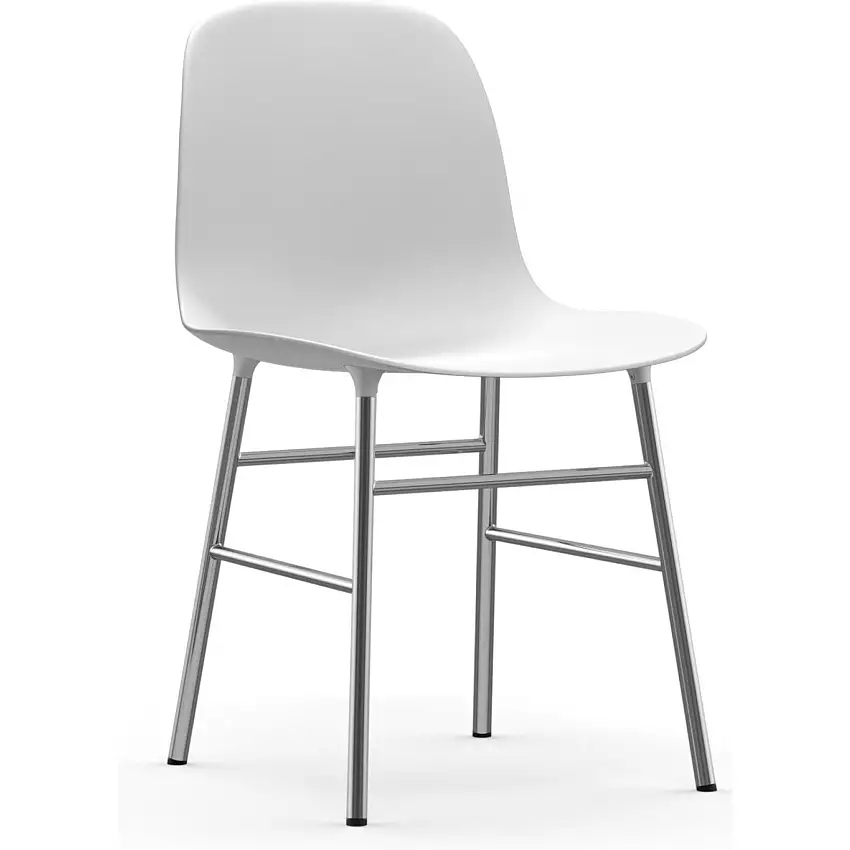 Chaise Normann Form chromée - Lot de 2