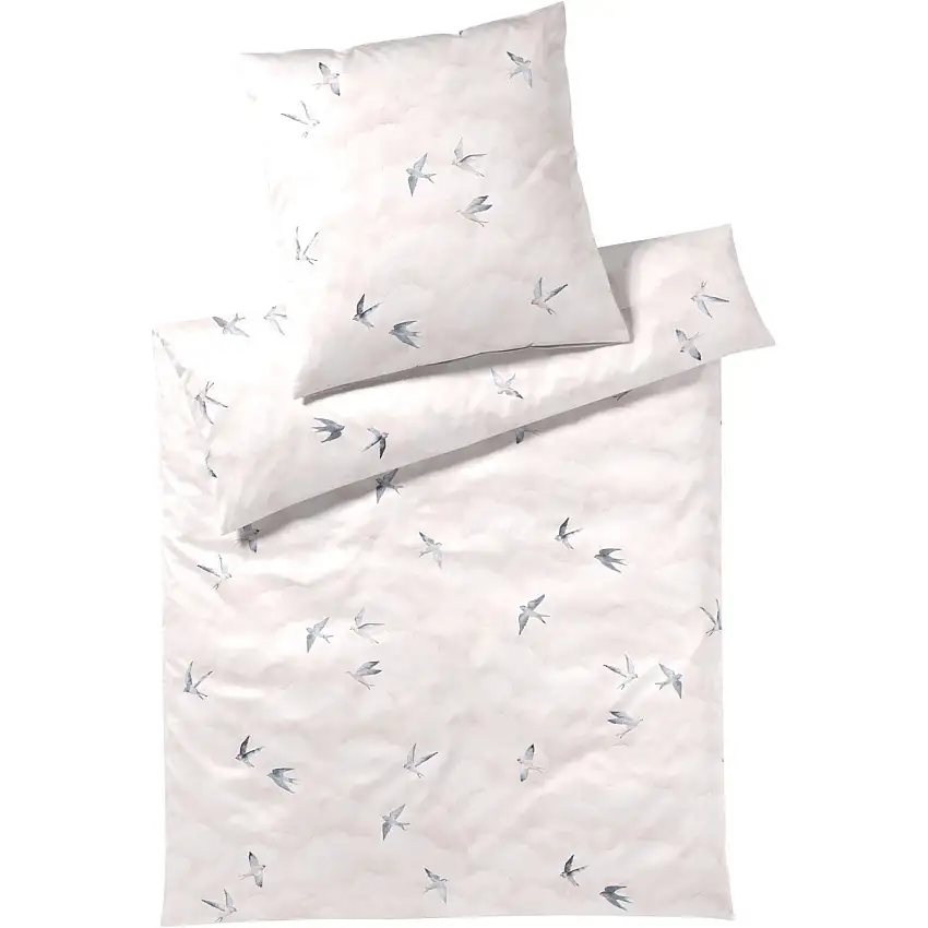 Elégante parure de lit Rêverie en satin Mako