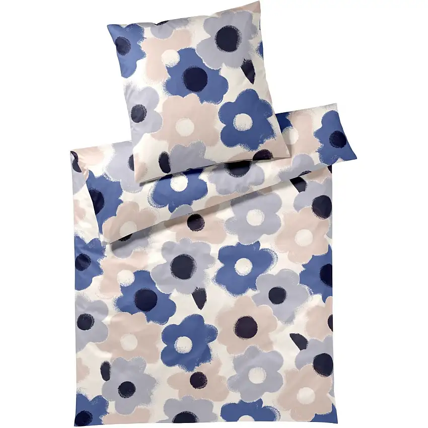 Parure de lit Elegant Flowers en satin Mako