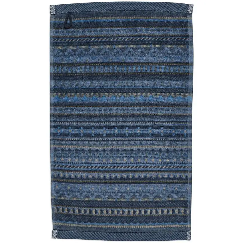 Serviette d'invité à imprimé géométrique