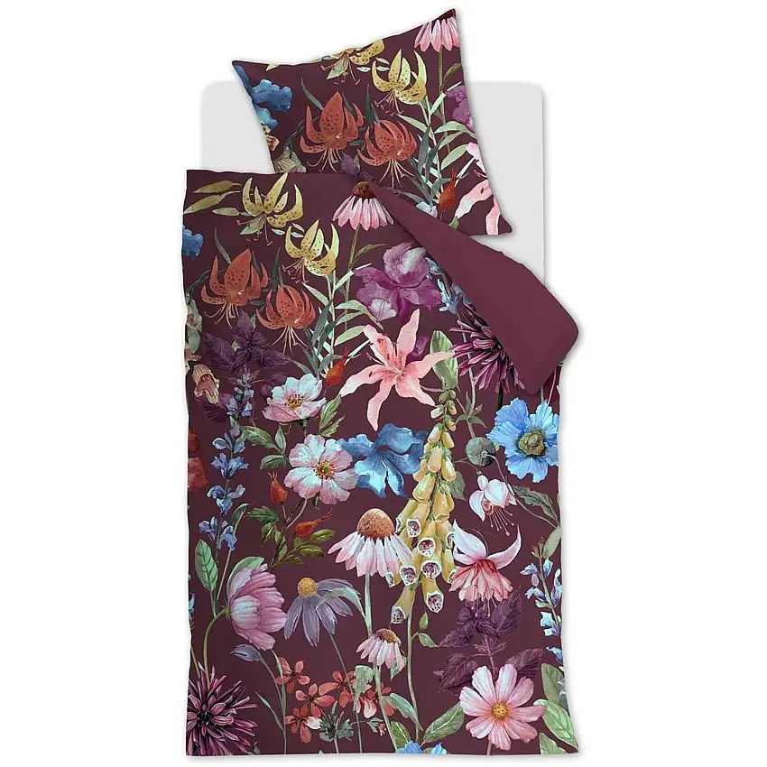 Ensemble de housse de couette en satin Lily Mako de