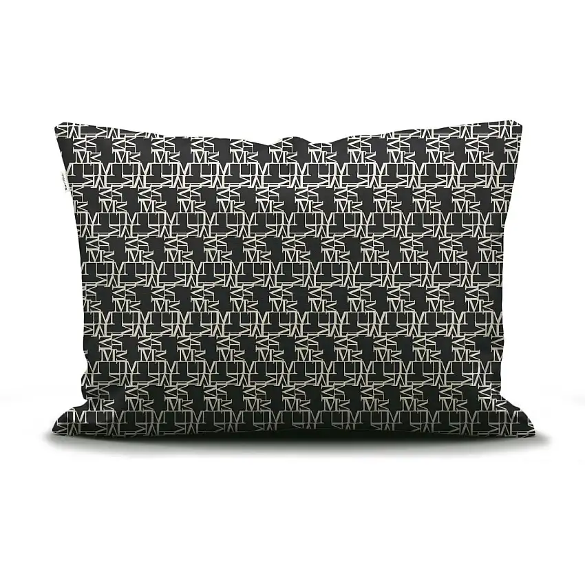 Taie d'oreiller Monogram en satin biologique