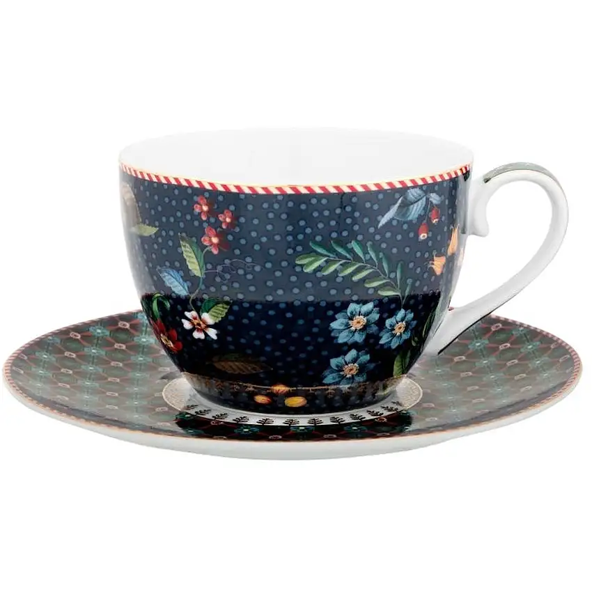 Tasse à café et soucoupe Berry Blues