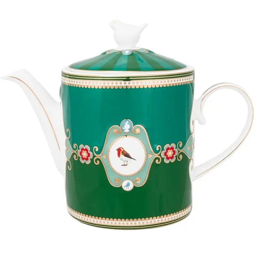 Théière médaillon Love Birds