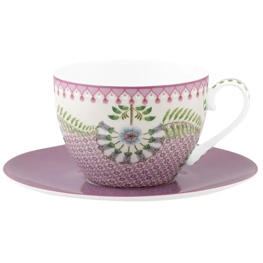 Tasse à cappuccino et soucoupe Lily & Lotus
