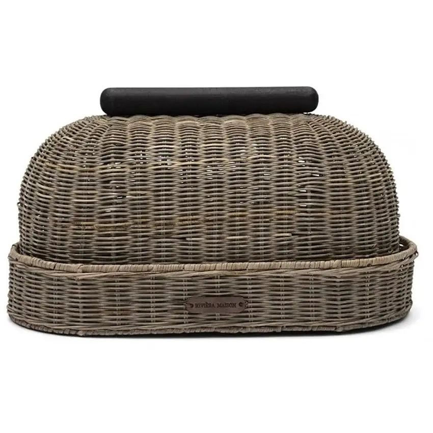 Boîte à pain rustique en rotin Catane