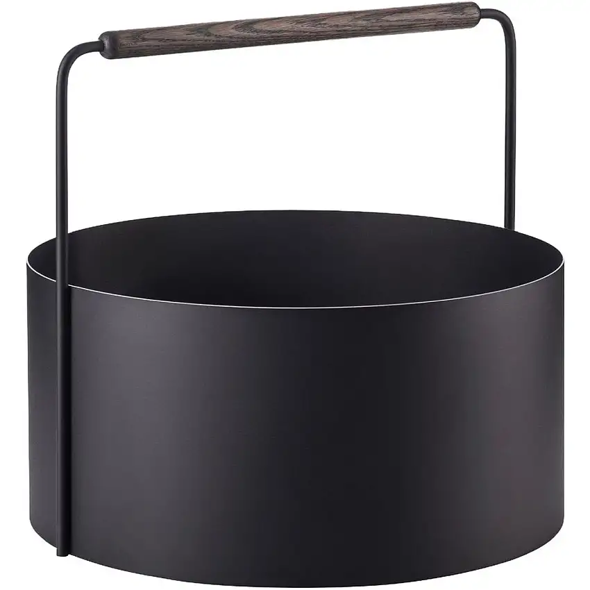 ASHI panier de rangement en bois en acier