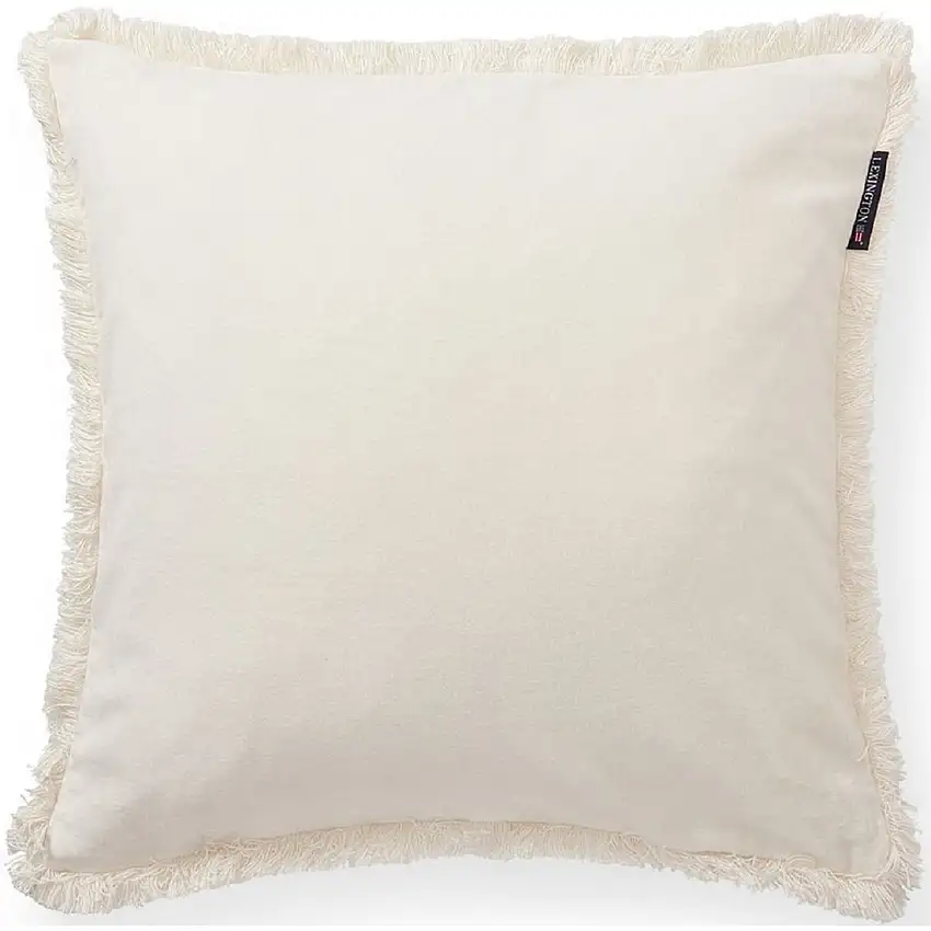 Housse de coussin à franges en velours