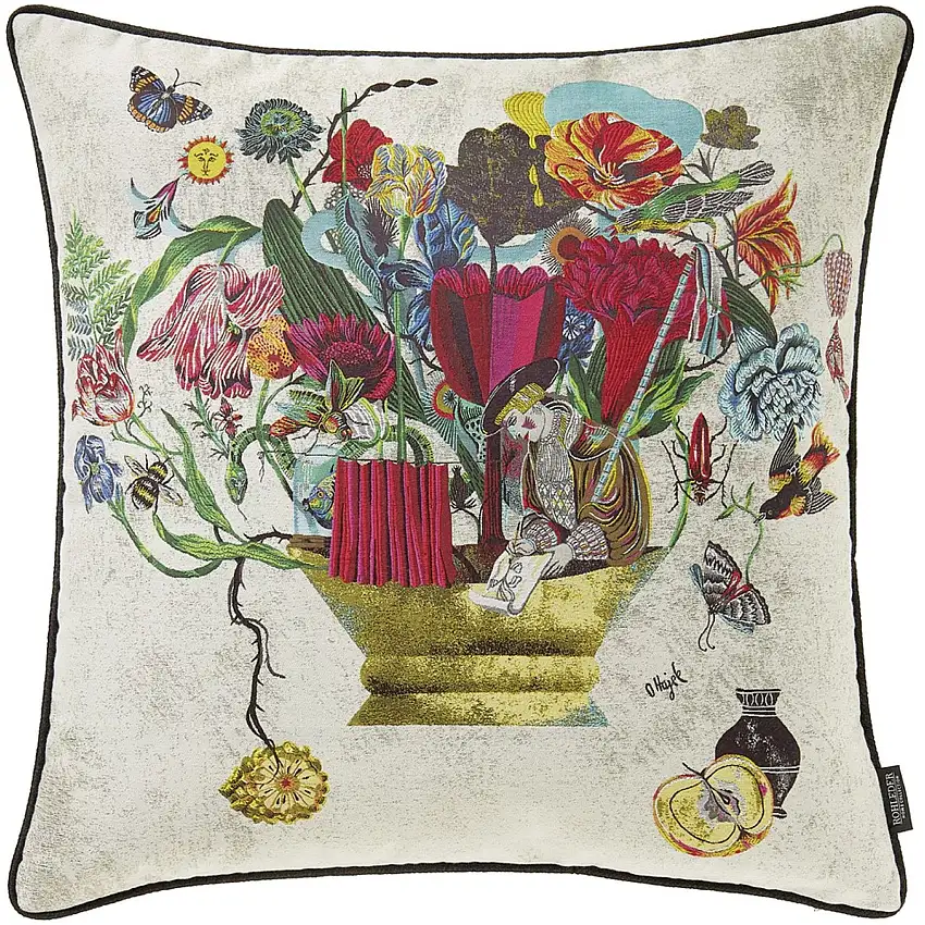 Rohleder Home X Olaf Hajek Coussin jardinier avec rembourrage