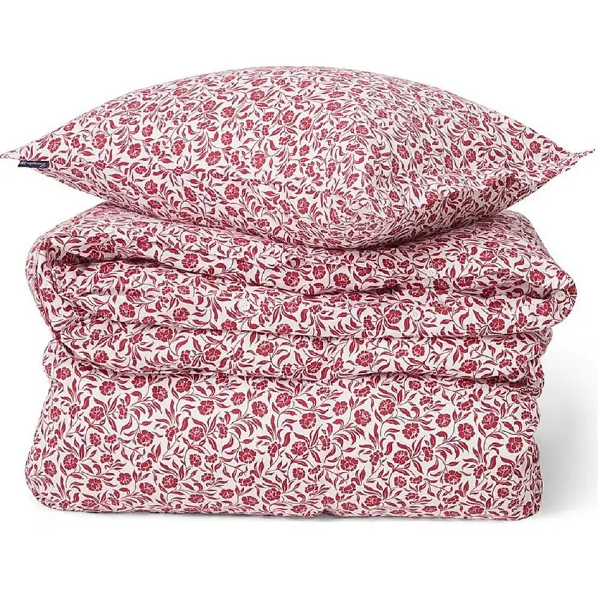 Ensemble de literie en satin de coton imprimé fleur