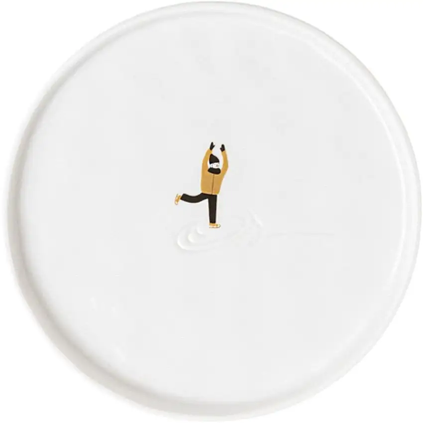 assiette à gâteau pour le jour de la neige