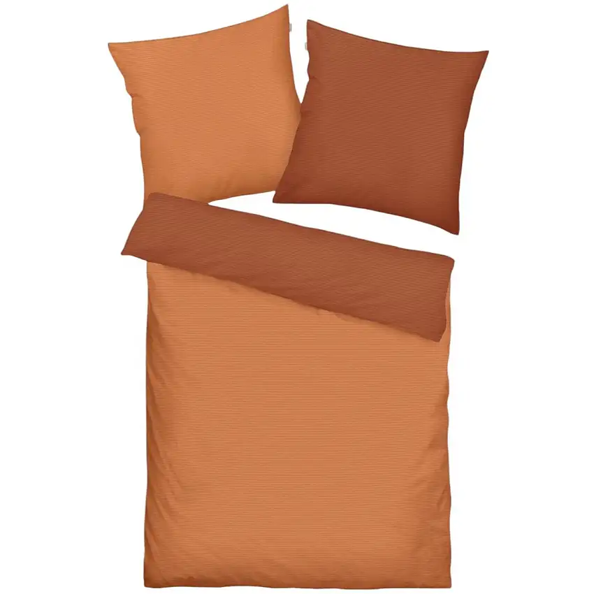 Ensemble de literie en satin de coton aux couleurs unies