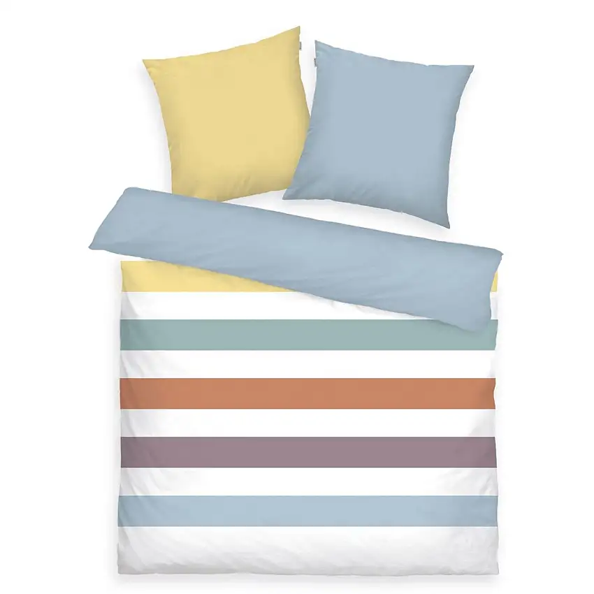 Parure de lit renforcée à rayures