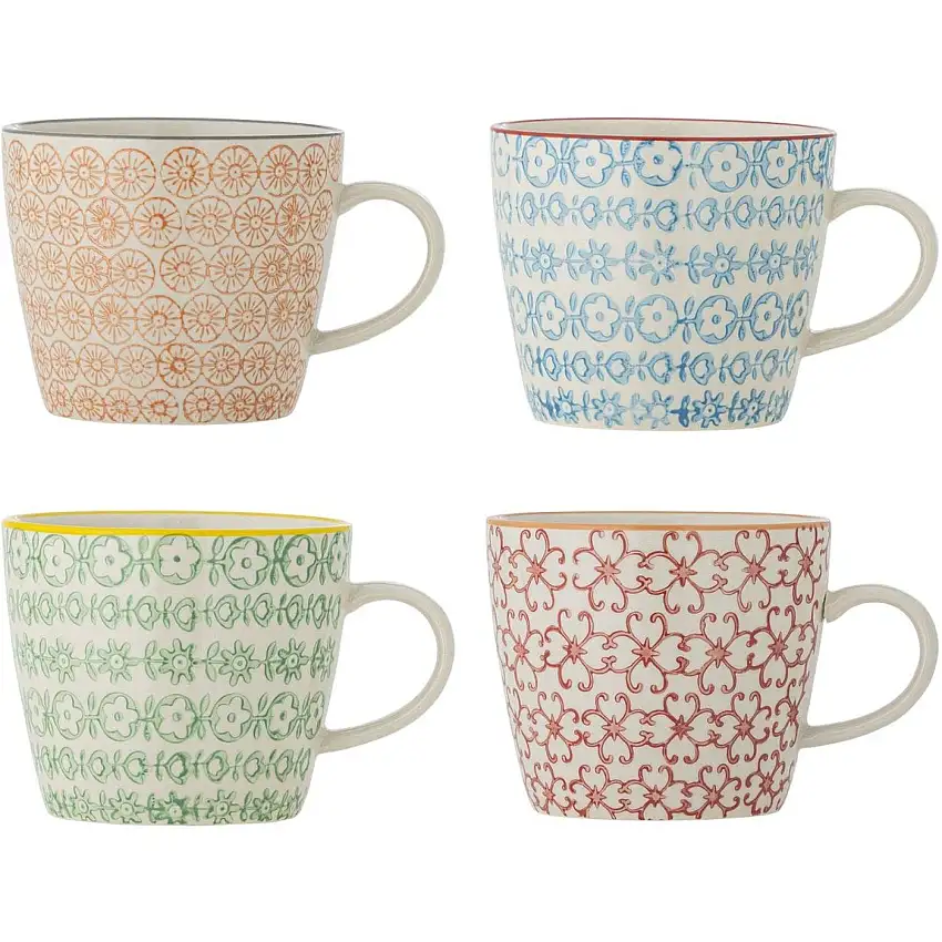 Carla mugs en grès lot de 4