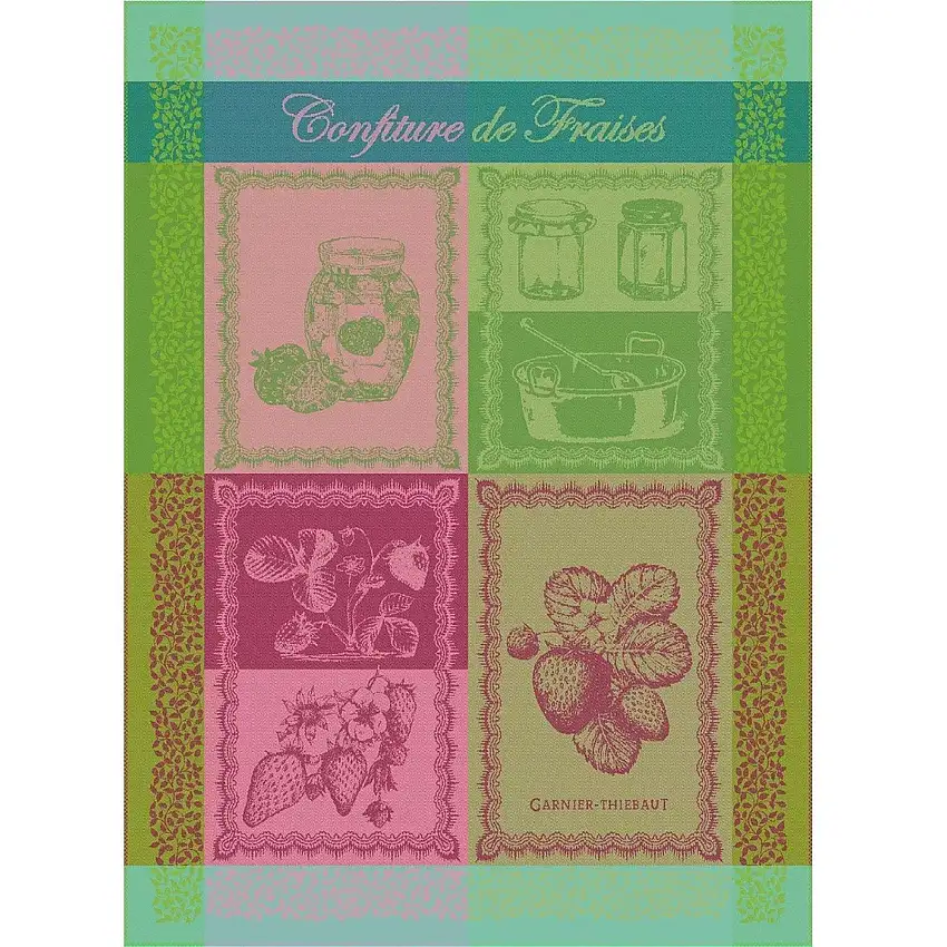 torchon CONFITURE DE FRAISES