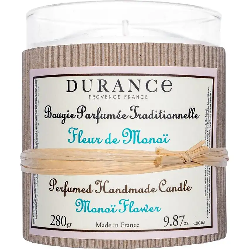 Bougie parfumée Fleur de Monoï faite main