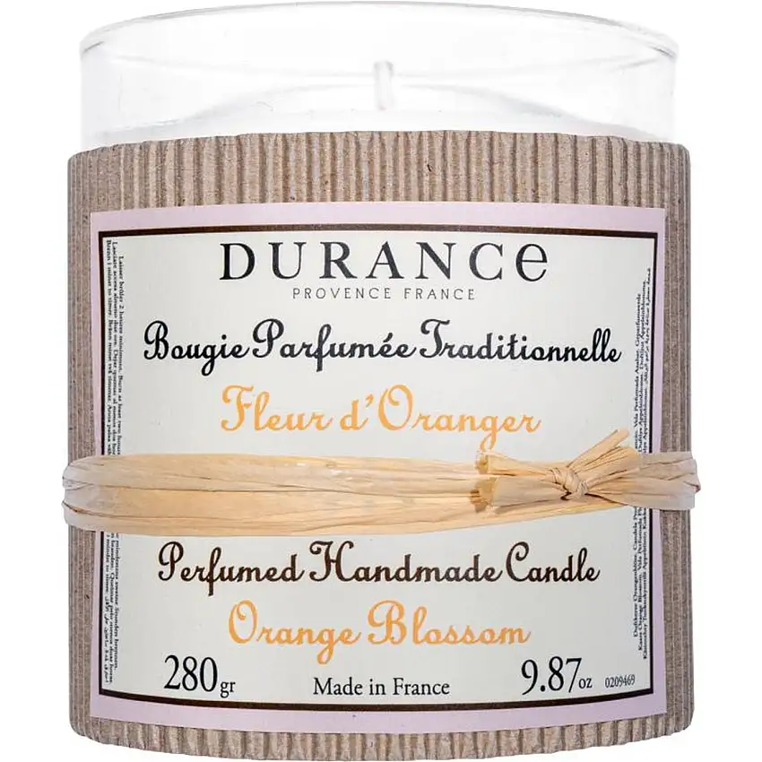 bougie parfumée fleur d'oranger faite main