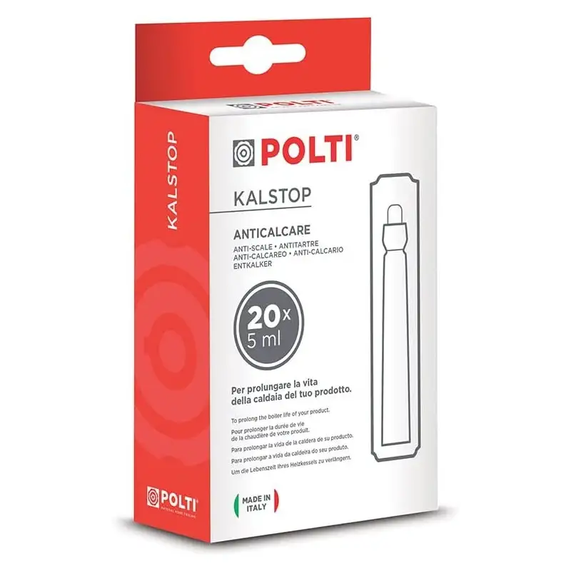 Ampoules de détartrage 20x5mL pour Nettoyeur Vapeur POLTI PAEU0094