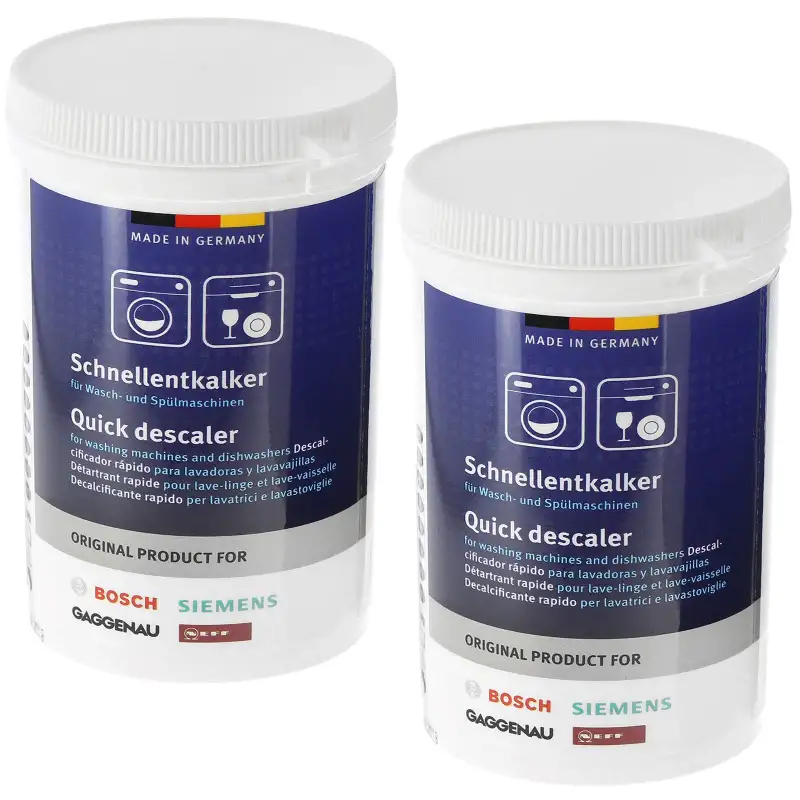Lot de 2 détartrants en poudre universel (250g) pour Machine à laver et Lave-vaisselle Bosch, Siemens, Neff - 00312340