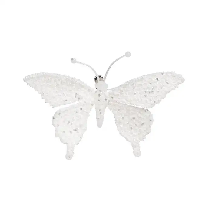 Cosy @ Home Papillon S Clip Blanc Scintil 18x3x14cm