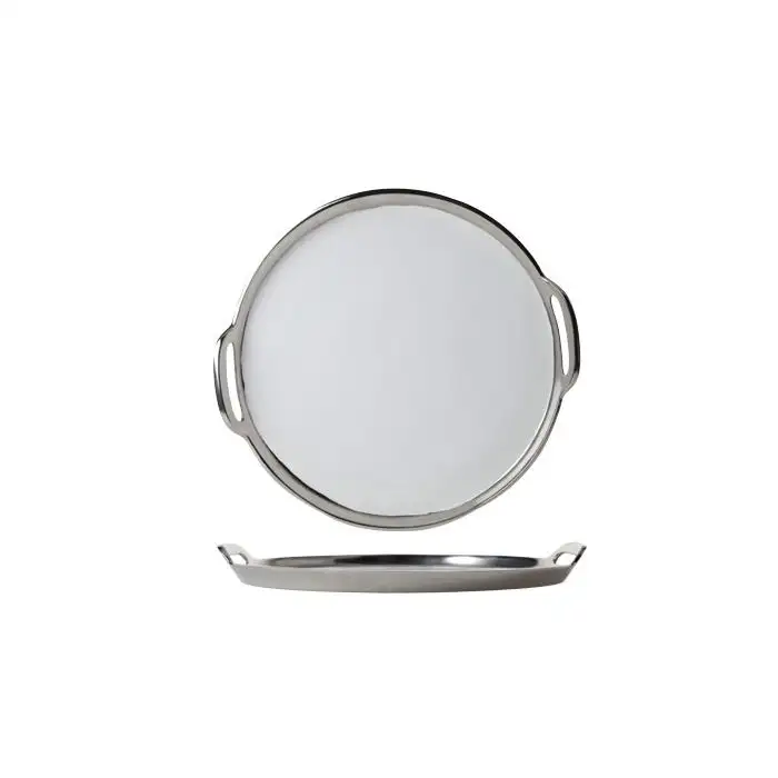 Cosy & Trendy Plateau A Servir Rond 25cm Nickel-email