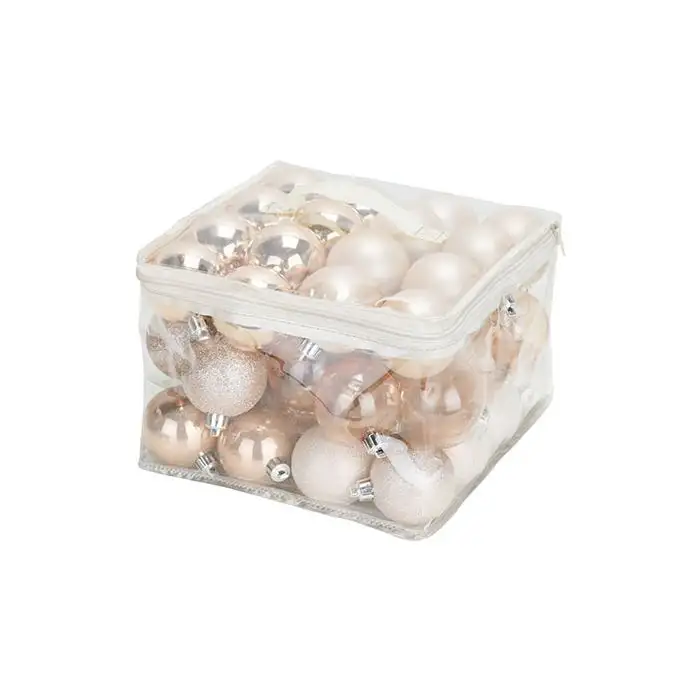 Cosy @ Home Boule Noel Set48 Mix Rose D6cm Plastic