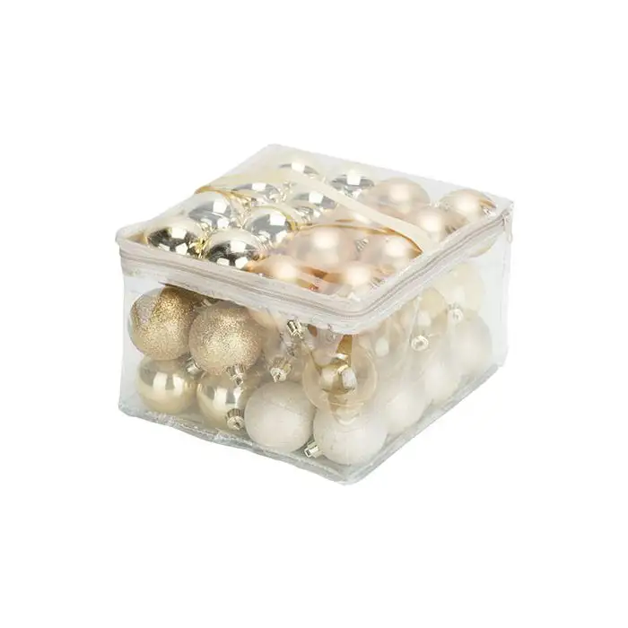 Cosy @ Home Boule Noel Set48 Mix Dore D6cm Plastic