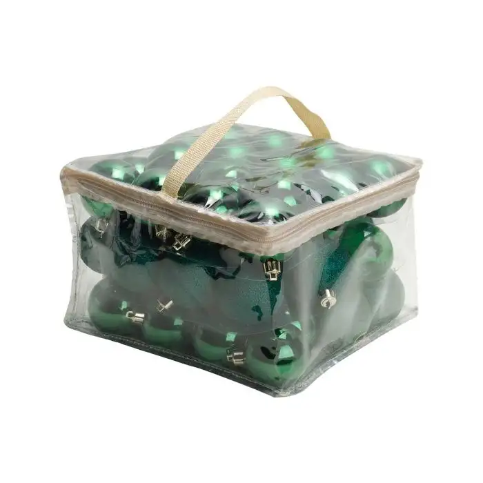 Cosy @ Home Boule Noel Set48 Mix Vert Fonce D6cm Pla