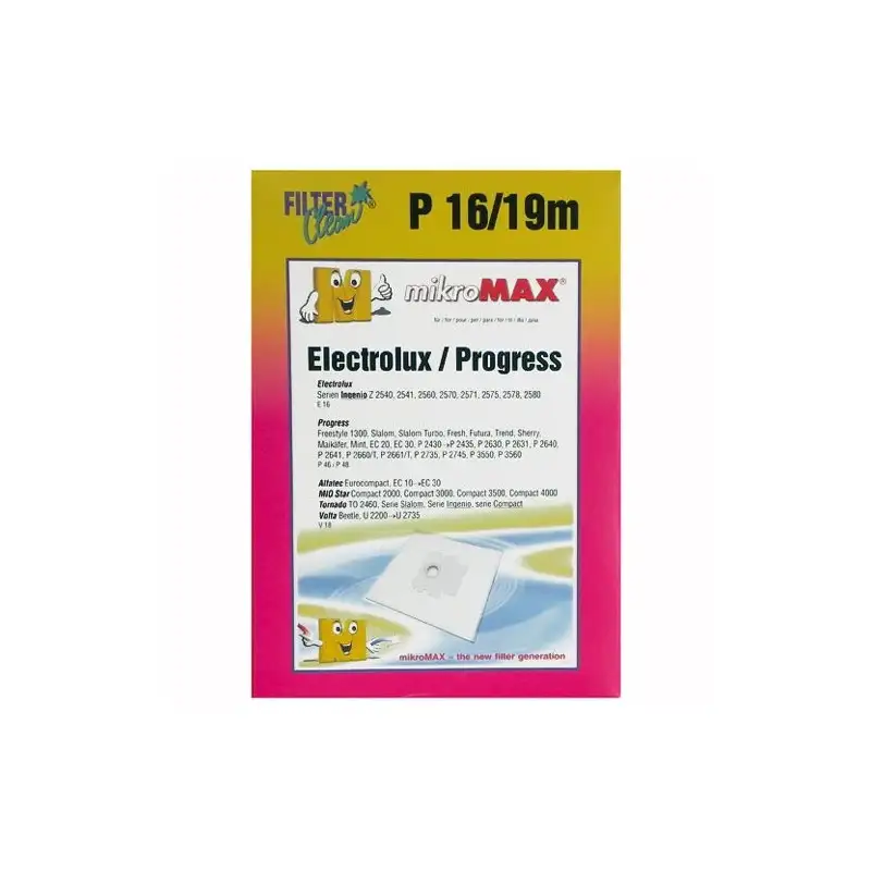 Lot de 4 Sacs microfibre + 4 filtres pour Aspirateur DOMEOS FL0020-K