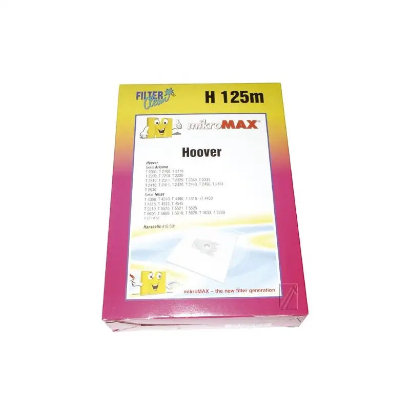 Lot de 4 Sacs non tissé +1 filtre pour Aspirateur HOOVER FL0011-K
