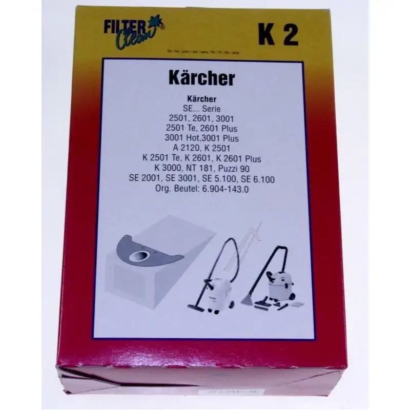 Sachet de 4 sacs pour Aspirateur KARCHER 000183-K