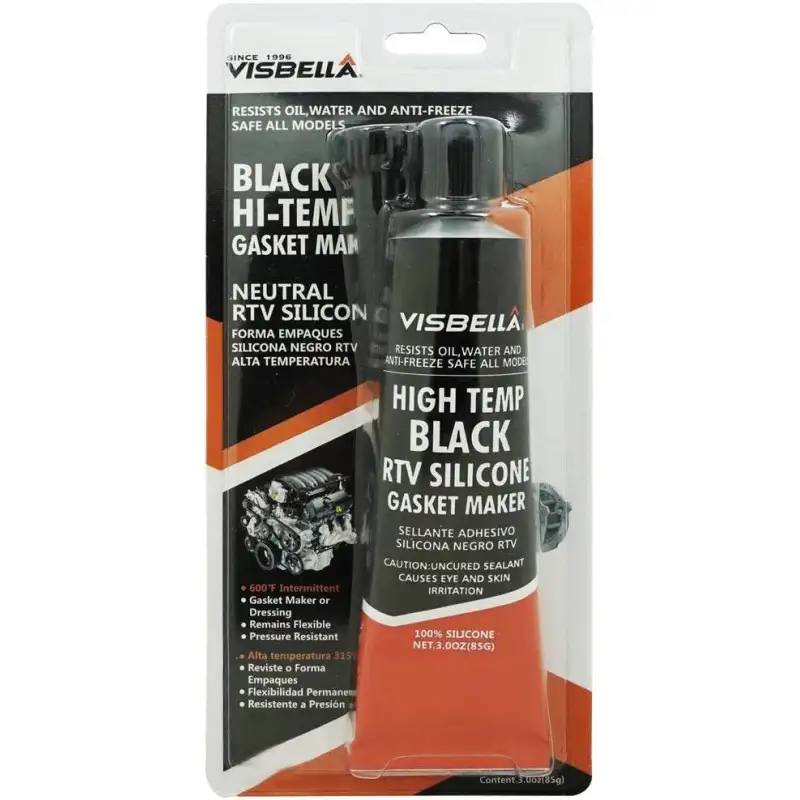 Silicone noir haute température 85g Visbella