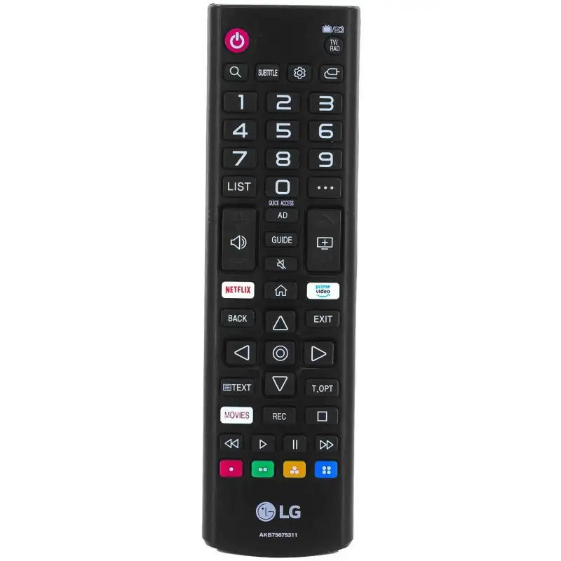 Télécommande d'origine pour TV Smart LED LG - Boutons Netflix & Amazon Prime - AKB75675325