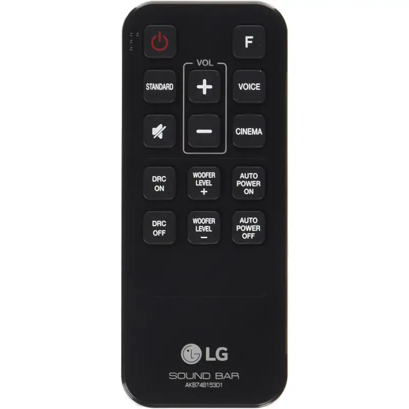 Télécommande pour barre de son LG