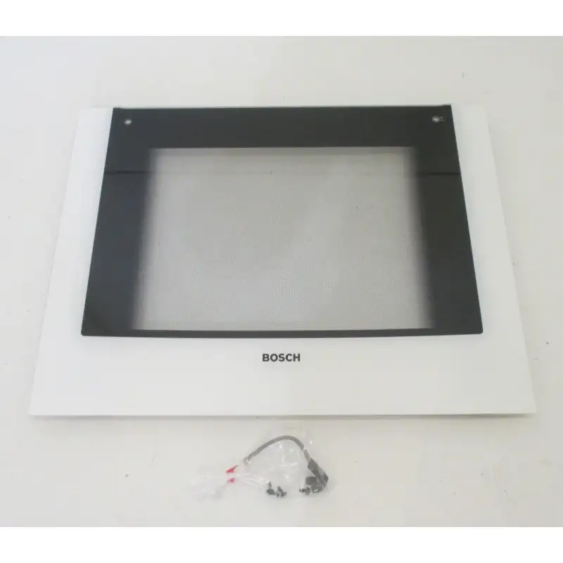Vitre de porte extérieure blanche pour Four BOSCH 00472472