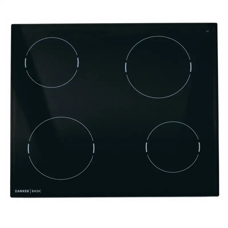 ZANKER 5616532114 Plaque vitrocéramique originale pour plaque de cuisson sans cadre